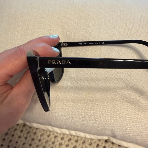 Prada Women's Sunglasses SPR-03X Black/Gray - Picture 11 of 14